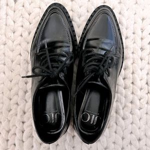 Black JLo lace up oxford